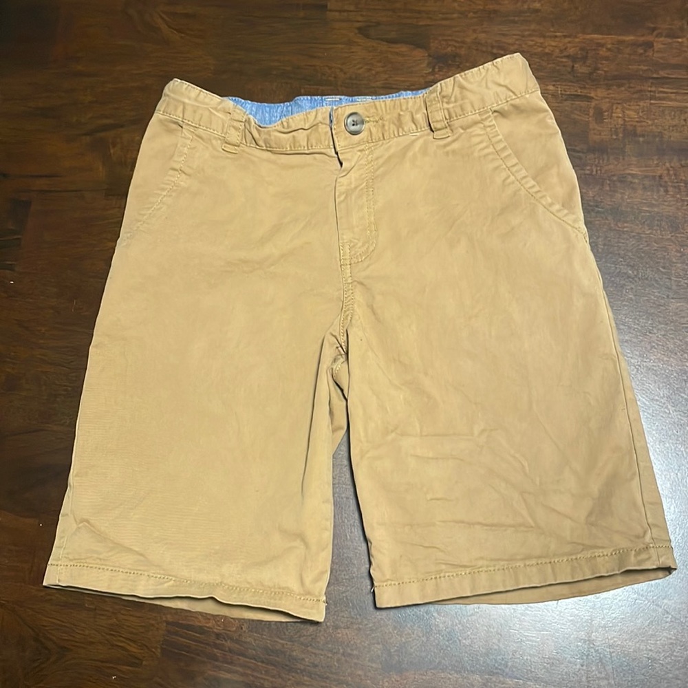 Boys khaki shorts size 14 💙